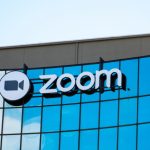 Zoom logo on a building